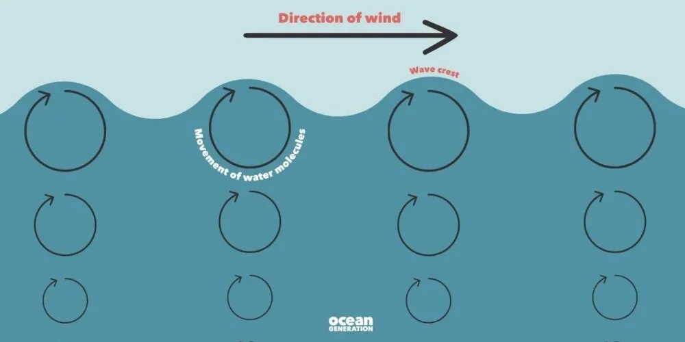 The image discover the science behind ocean waves