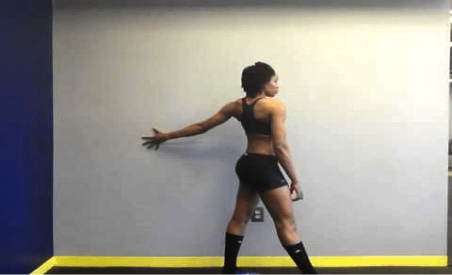 Standing Biceps Stretch As Surf Paddle workouts