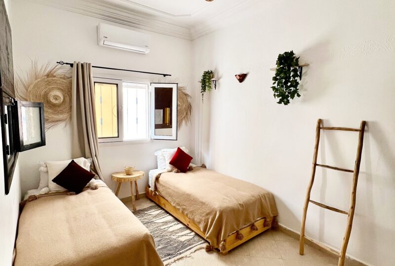 twin - double room shared bathroom