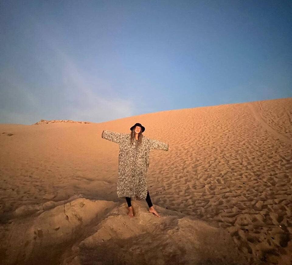 Sand Surfing at New Year's Eve in Moroccan Surf Camp