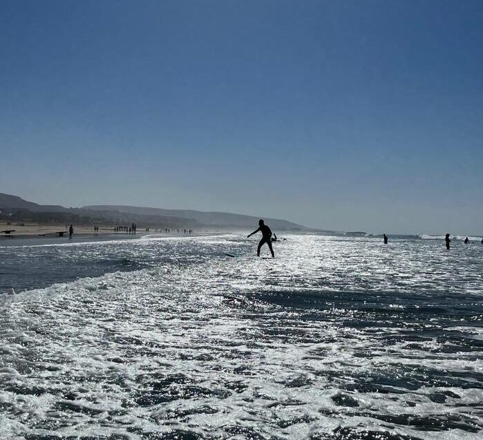 Fist time standing on the board