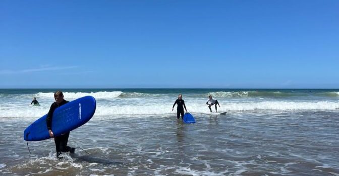 Surfing in May in Agadir