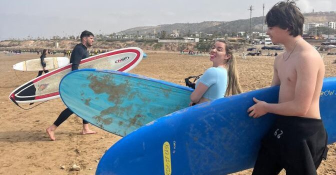 Beginner Surfers