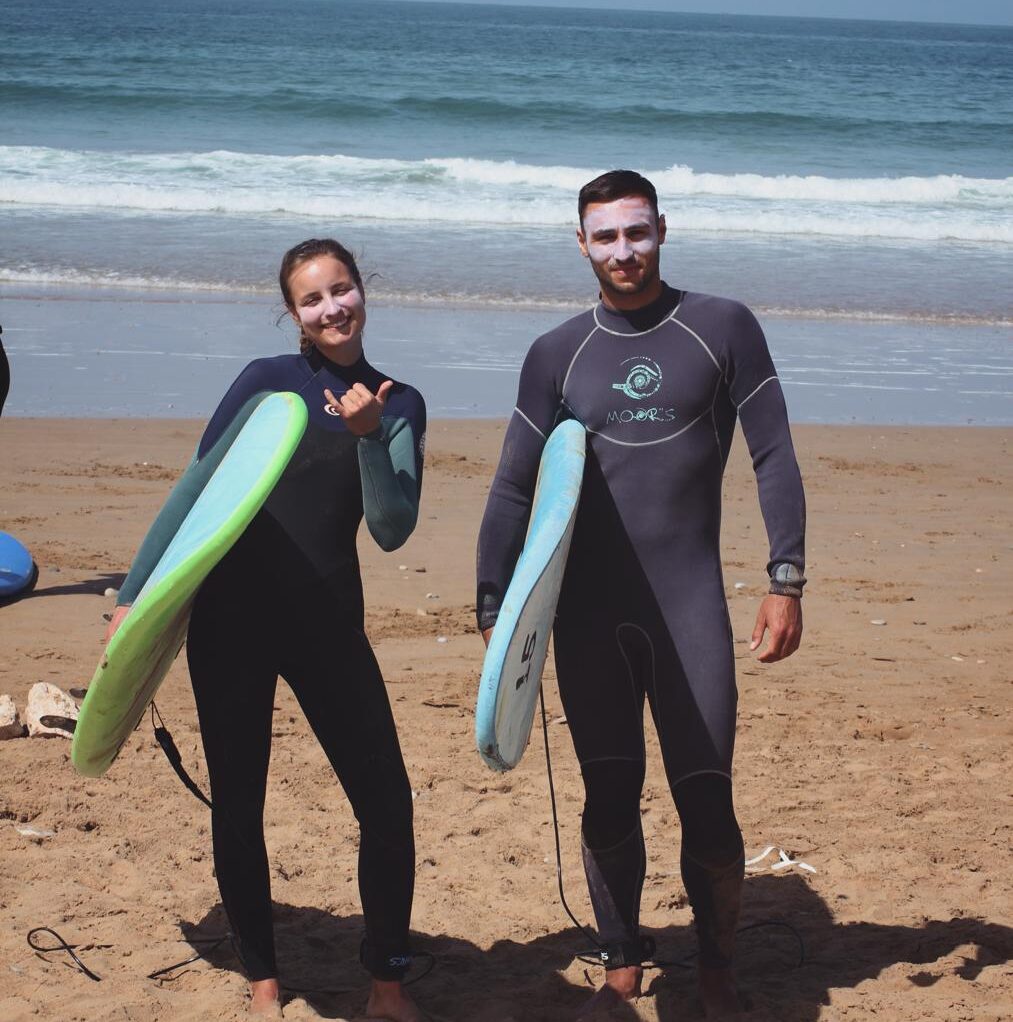 Surfing in The Beach