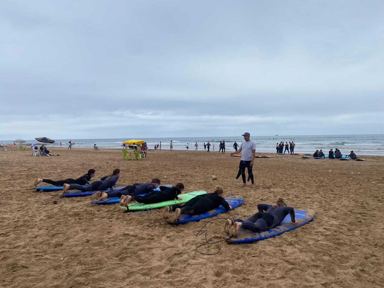 Beginner Surfer About To Work on their Surf Paddle