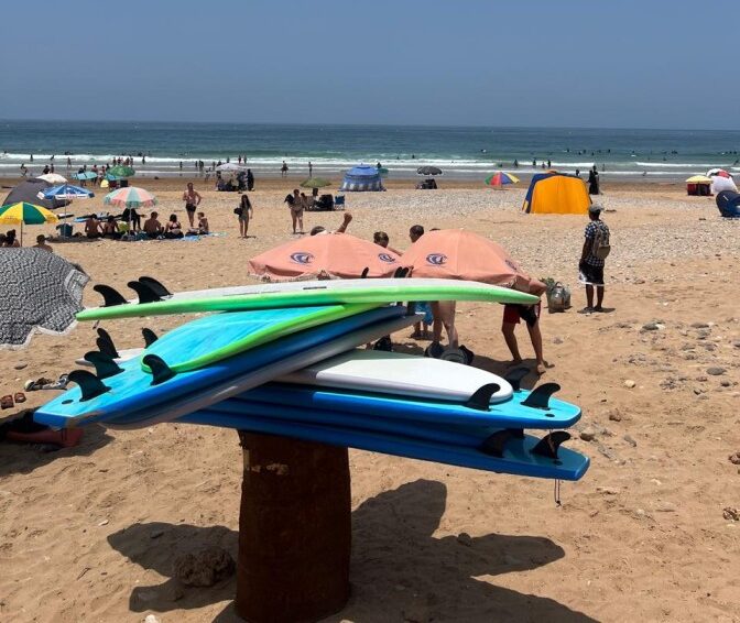 Surfboards on the beach
