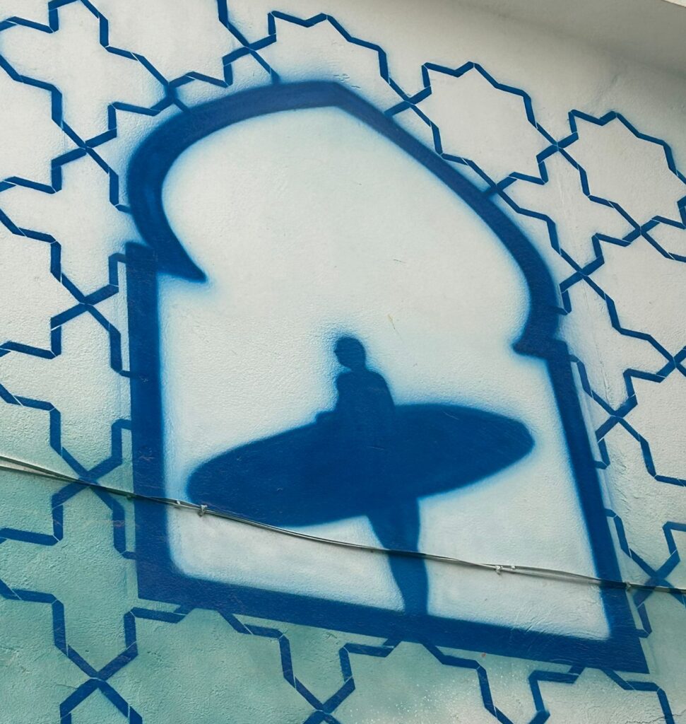 Surfer painting