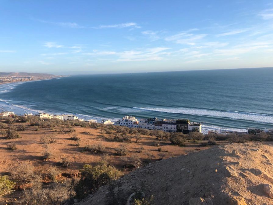 Panoramic View of The Swell in Tamraght