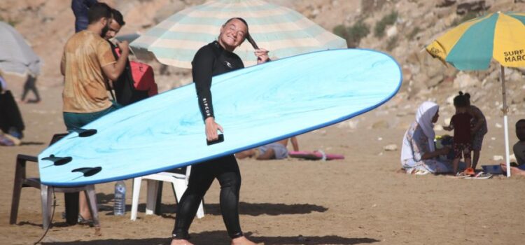 A Surfer Girl from Original Surf Morocco