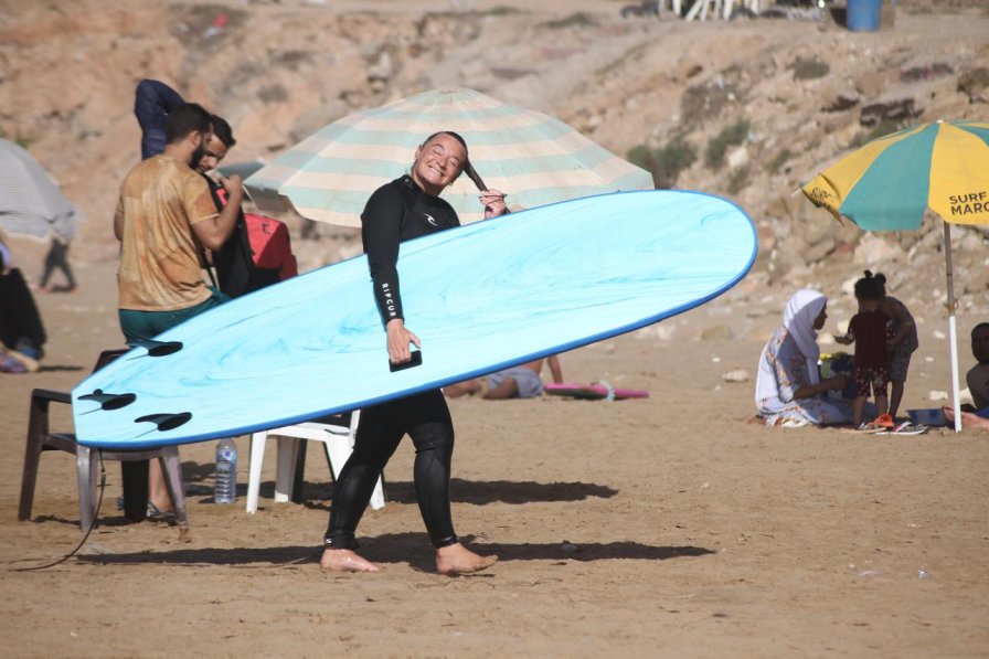 A Surfer Girl from Original Surf Morocco