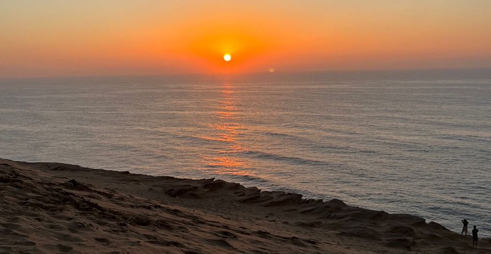 Sunset glow after an unforgettable Surfing Experience in Morocco