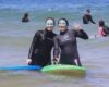 Surf conditions for beginners at a beginner-friendly beach in Tamraght, Morocco