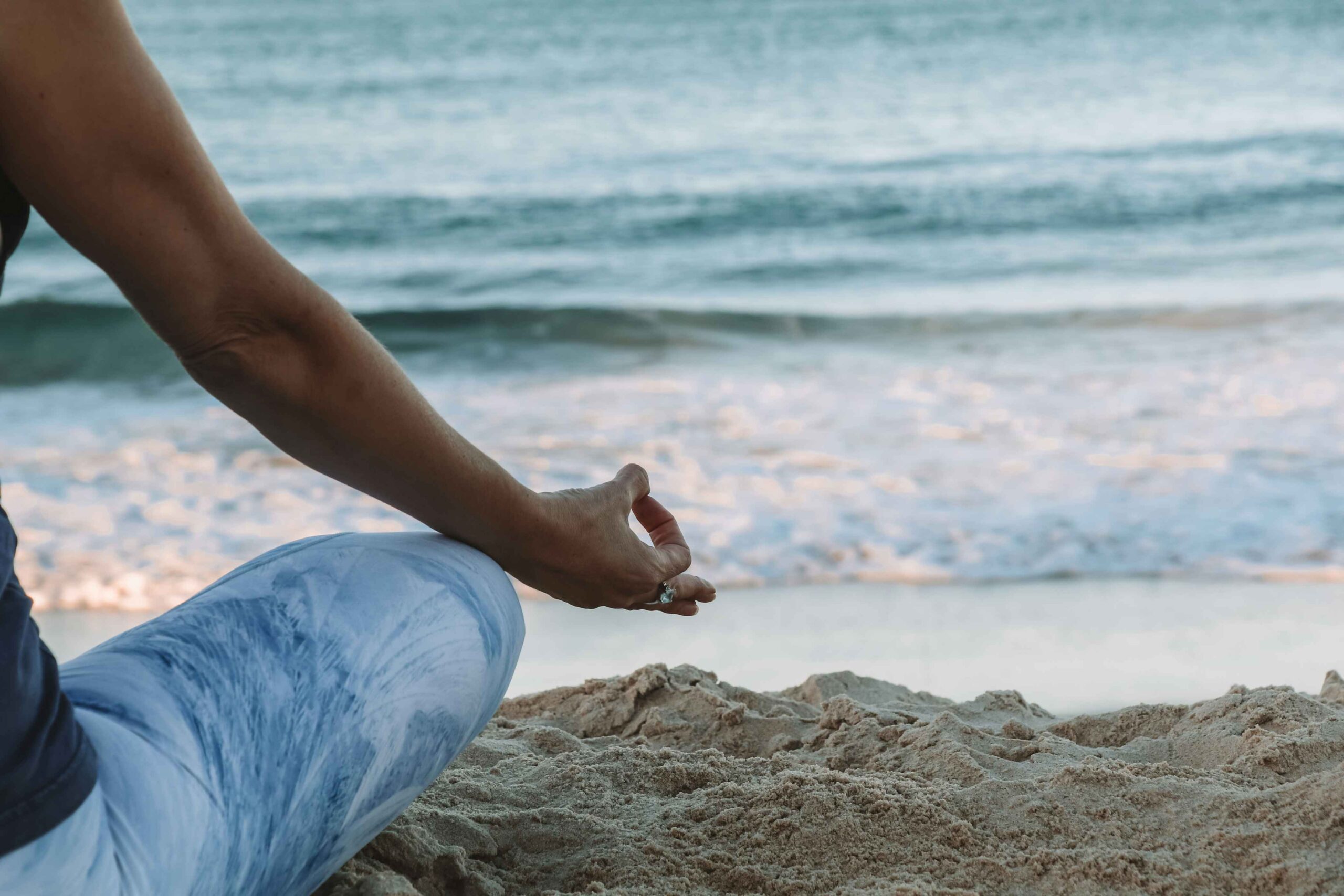 Yoga vibes at the beach