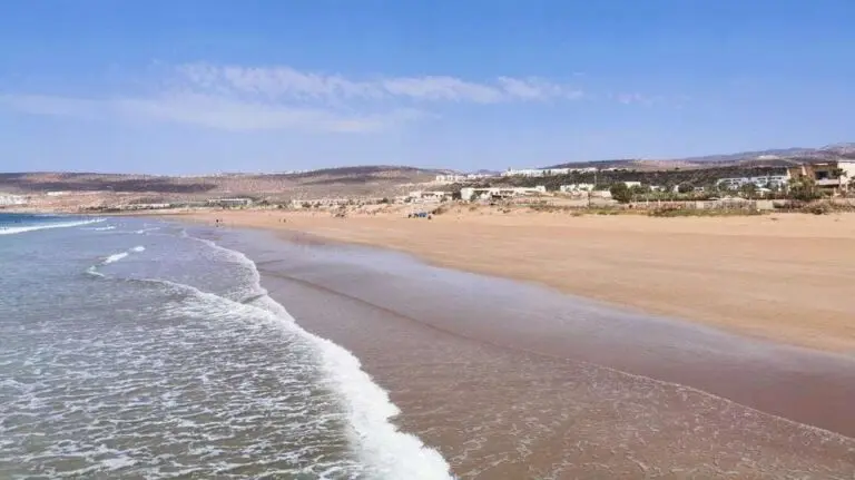 KM17 beach surf spot near Taghazout