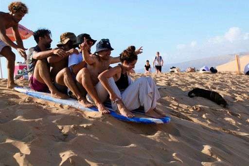 Sand surfing agadir