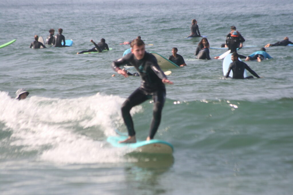 surfer on the wave in Taghazout