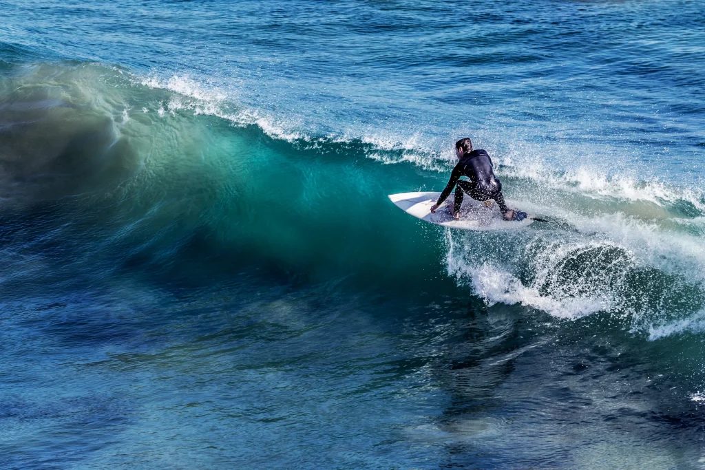 Learn to surf holiday in Morocco surfer on the wave