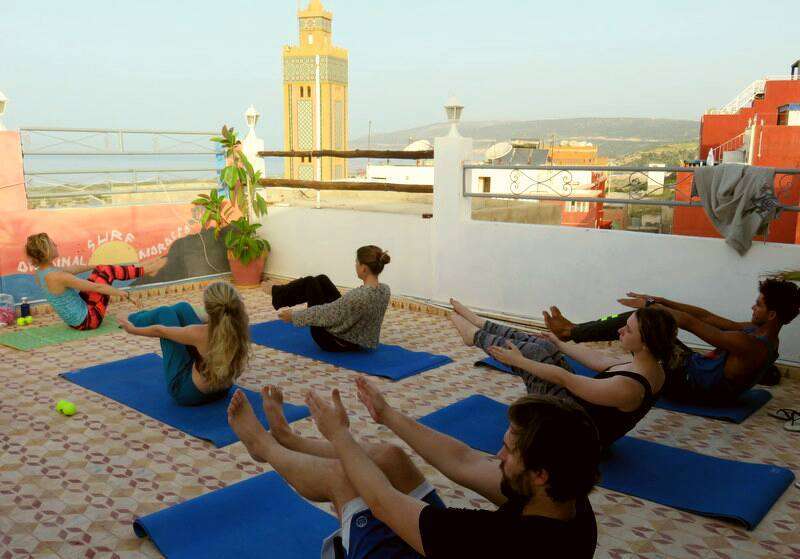 surf yoga retreat camp in Morocco